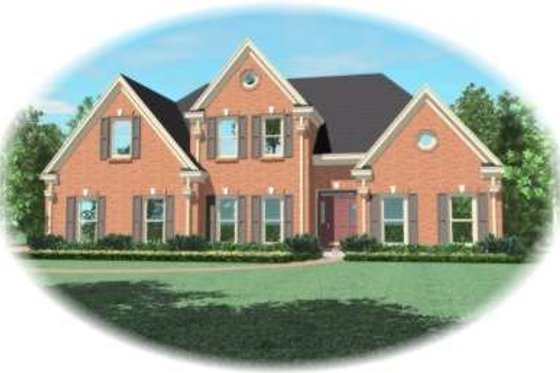 Exterior - Front Elevation for Traditional House Plan #81-1209 - 4 bed, 3 bath