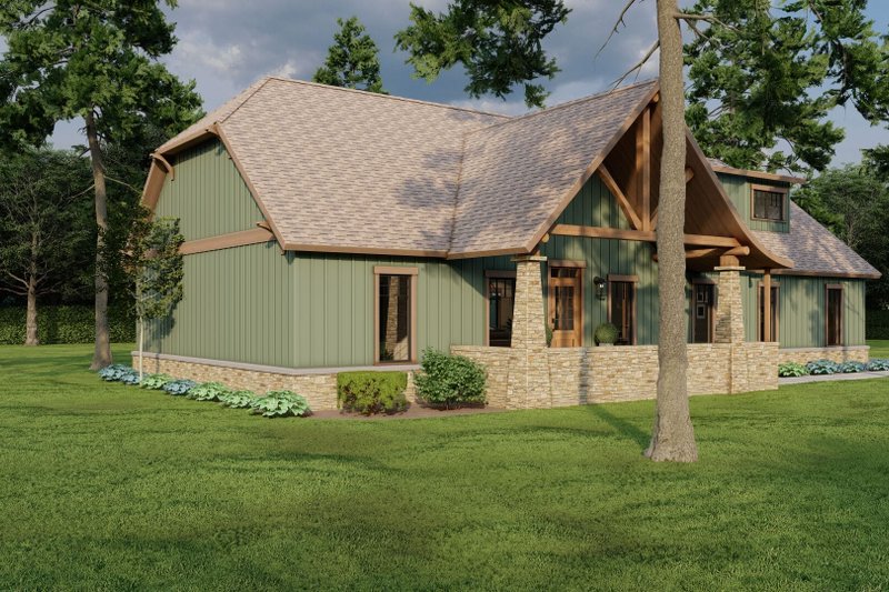 Dream House Plan - Exterior - Front Elevation 4 for Country House Plan #17-2901 - 3 bed, 2 bath
