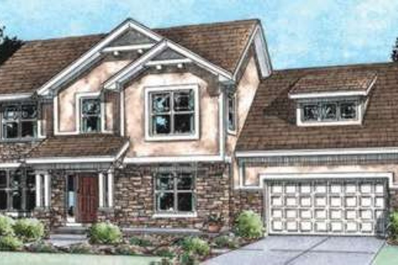 Home Plan - Traditional Exterior - Front Elevation Plan #20-1797