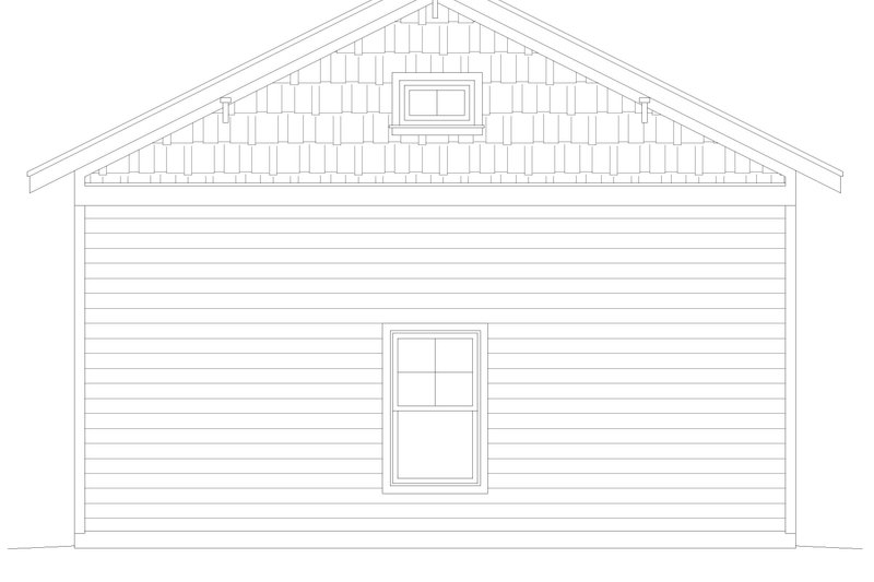 Architectural House Design - Exterior - Other Elevation 1 for Traditional House Plan #932-459, 0.5 bath