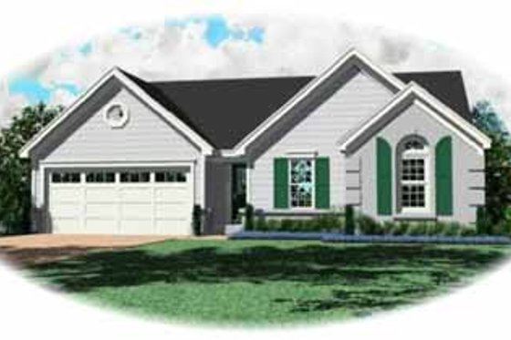 Exterior - Front Elevation for Traditional House Plan #81-142 - 3 bed, 2 bath