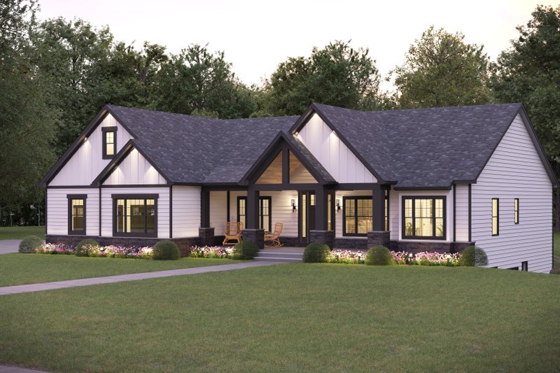 Dream House Plan - Exterior - Front Elevation 4 for Country House Plan #1089-40 - 3 bed, 2.5 bath