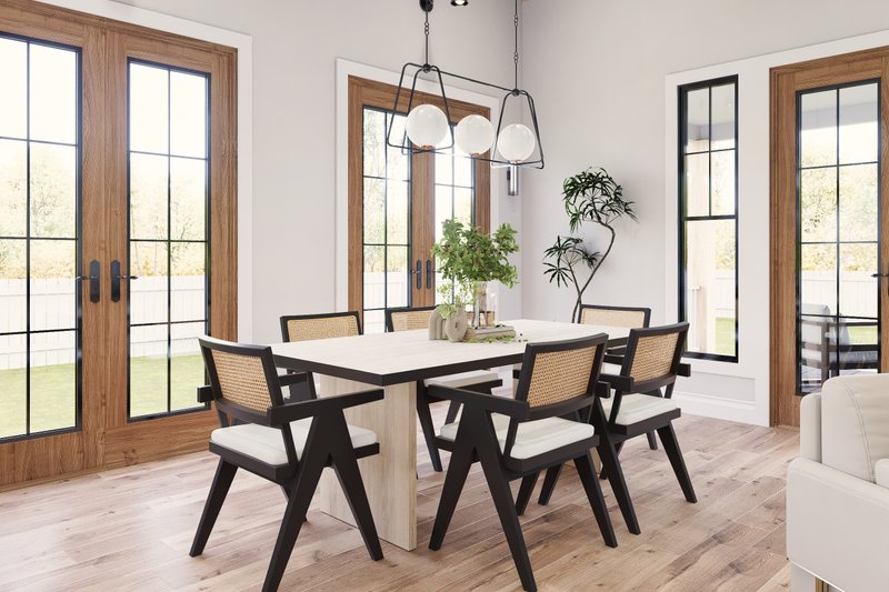 Dream House Plan - Interior - Dining Room for Farmhouse House Plan #119-476 - 3 bed, 2.5 bath