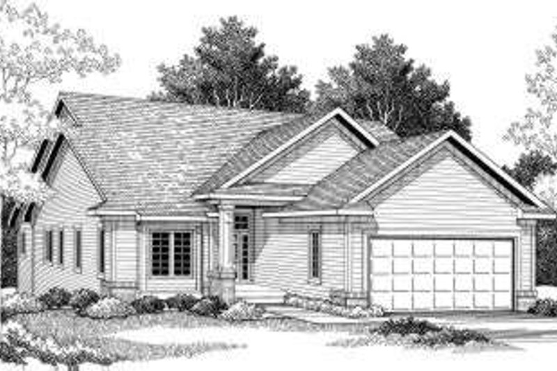 Home Plan - Ranch Exterior - Front Elevation Plan #70-774