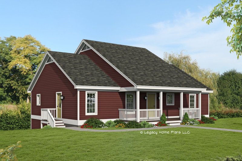 Architectural House Design - Ranch Exterior - Front Elevation Plan #932-662