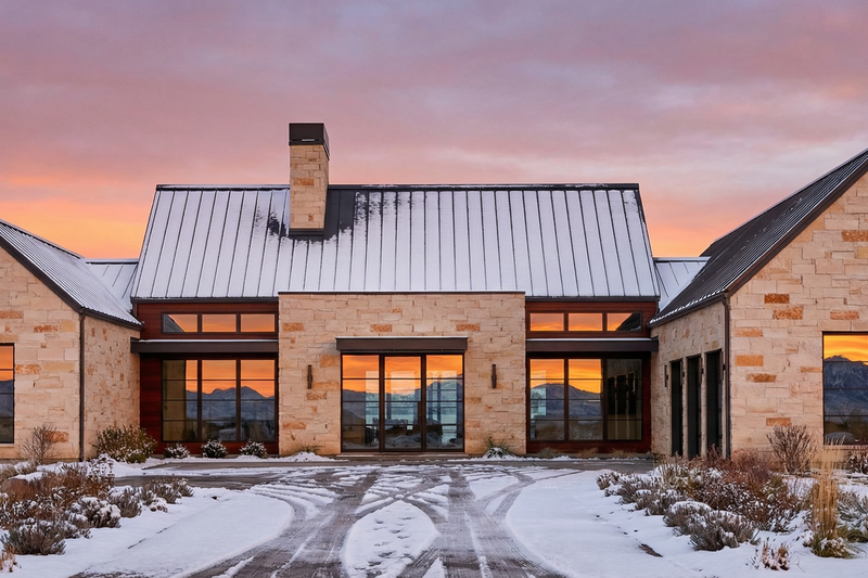 Dream House Plan - Exterior - Front Elevation 9 for Modern House Plan #1096-185 - 4 bed, 4.5 bath