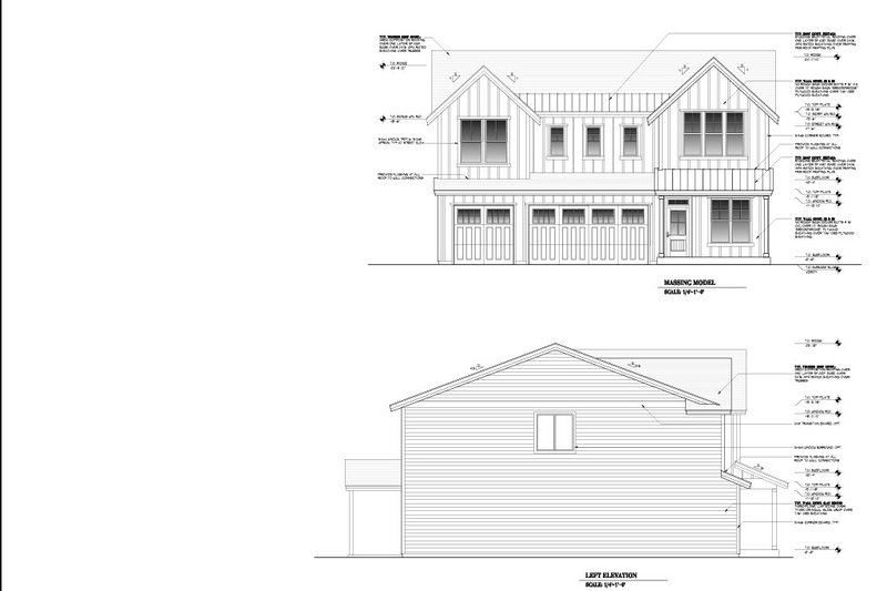 Architectural House Design - Exterior - Other Elevation for Prairie House Plan #53-758 - 6 bed, 2.5 bath
