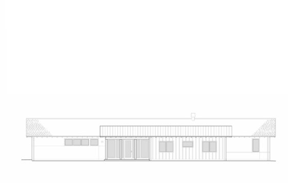 Exterior - Other Elevation for Ranch House Plan #445-1 - 3 bed, 2.5 bath
