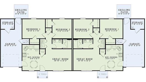 Traditional Floor Plan - Main Floor Plan #17-2403