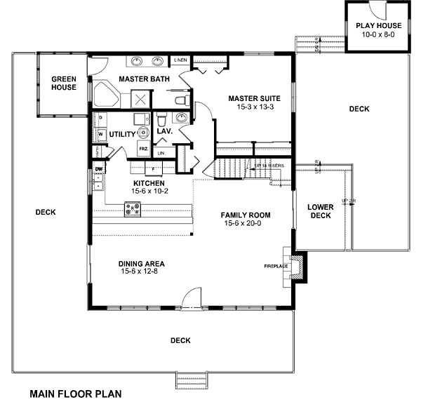 Floor Plan - Main Floor Plan #312-574