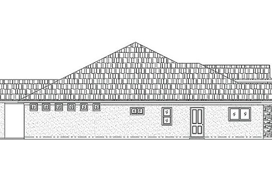 Exterior - Other Elevation for Traditional House Plan #24-200 - 4 bed, 3 bath
