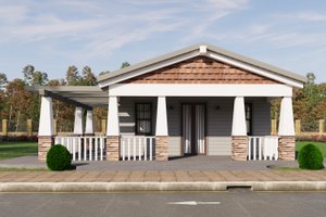Craftsman Exterior - Front Elevation Plan #1106-51
