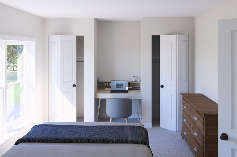 Architectural House Design - Interior - Bedroom for Farmhouse House Plan #513-2254 - 4 bed, 3 bath