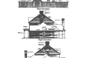Exterior - Rear Elevation for Colonial House Plan #310-108 - 4 bed, 3.5 bath