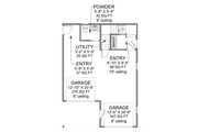 Craftsman Style House Plan - 2 Beds 1.5 Baths 868 Sq/Ft Plan #1116-29 Floor 