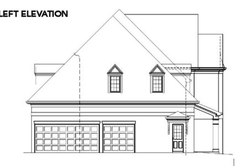 Home Plan - Exterior - Other Elevation 1 for European House Plan #119-215 - 4 bed, 4 bath