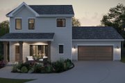 Traditional Style House Plan - 3 Beds 2.5 Baths 1478 Sq/Ft Plan #455-553 