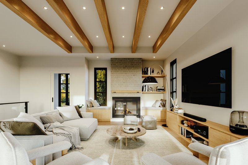 Dream House Plan - Interior - Family Room 1 for Modern House Plan #23-2762 - 4 bed, 2 bath
