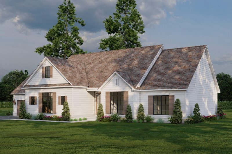 Dream House Plan - Exterior - Front Elevation 3 for Farmhouse House Plan #923-380 - 3 bed, 2.5 bath