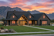 Farmhouse Style House Plan - 4 Beds 3.5 Baths 3000 Sq/Ft Plan #1096-123 Exterior 