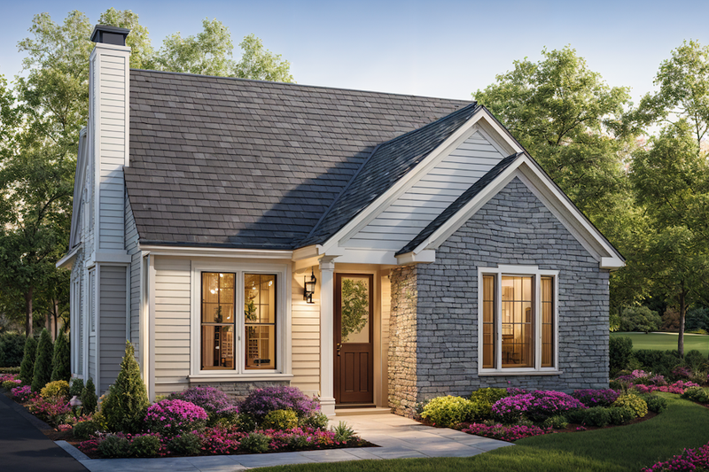 Dream House Plan - Cottage Exterior - Front Elevation Plan #30-258