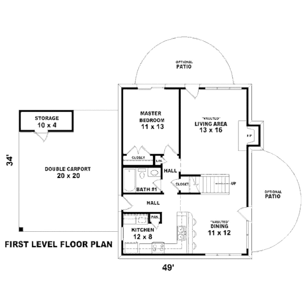 Contemporary Floor Plan - Main Floor Plan #81-13767