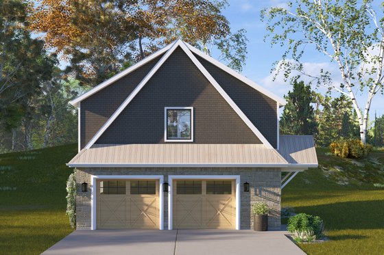 Two-Bedroom Garage Apartment Plan