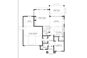 Floor Plan - Main Floor for Cottage House Plan #132-567 - 4 bed, 2.5 bath