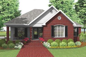 Traditional Exterior - Front Elevation Plan #406-142