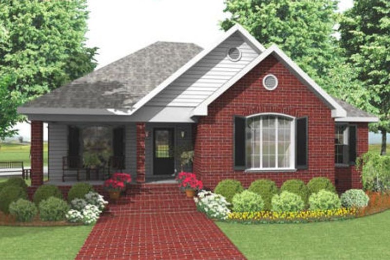 Home Plan - Traditional Exterior - Front Elevation Plan #406-142