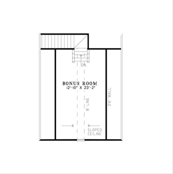 House Design - Traditional Floor Plan - Upper Floor Plan #17-2379