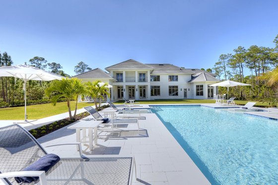 Exterior - Rear Elevation 1 for Contemporary House Plan #930-512 - 4 bed, 4.5 bath