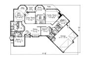Southern Style House Plan - 4 Beds 3.5 Baths 2740 Sq/Ft Plan #52-216 