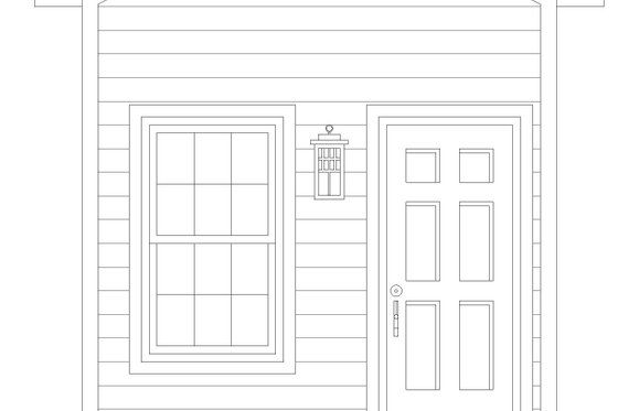 Exterior - Front Elevation 3 for Southern House Plan #932-875, 0 bath