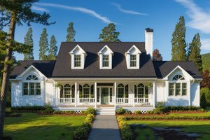 Ranch Exterior - Front Elevation Plan #3-145