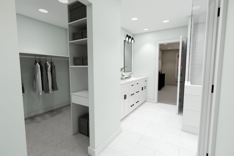 House Blueprint - Interior - Master Bathroom 1 for Farmhouse House Plan #51-1354 - 3 bed, 2.5 bath