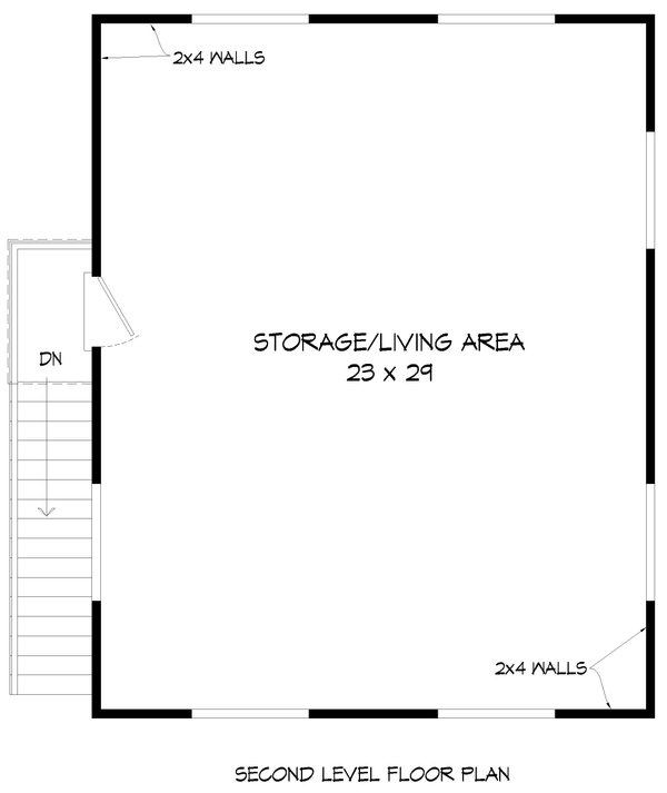 House Blueprint - Southern Floor Plan - Upper Floor Plan #932-815