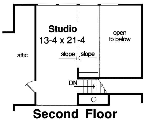 Floor Plan - Upper Floor Plan #312-407