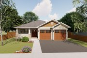 Craftsman Style House Plan - 3 Beds 2 Baths 1403 Sq/Ft Plan #126-199 