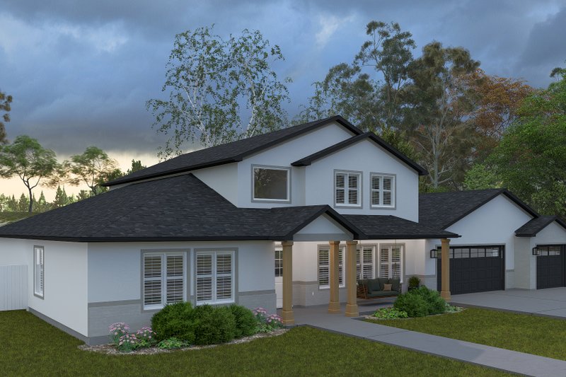 House Design - Exterior - Front Elevation 4 for Farmhouse House Plan #1060-347 - 4 bed, 4.5 bath