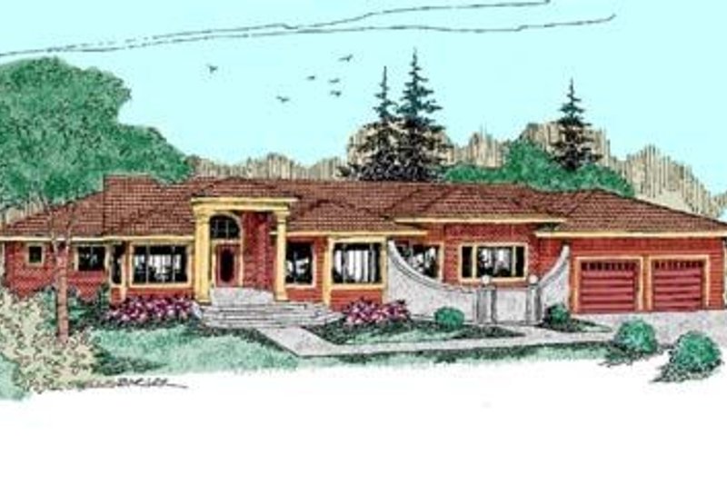 House Plan Design - Traditional Exterior - Front Elevation Plan #60-382