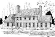 Colonial Style House Plan - 3 Beds 2.5 Baths 2406 Sq/Ft Plan #75-135 