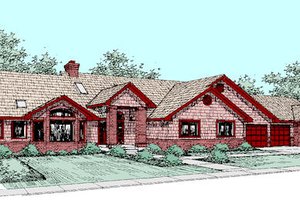 Traditional Exterior - Front Elevation Plan #60-264