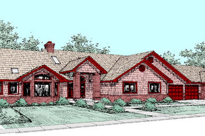 Home Plan - Traditional Exterior - Front Elevation Plan #60-264