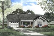 Traditional Style House Plan - 3 Beds 1.5 Baths 1075 Sq/Ft Plan #17-450 