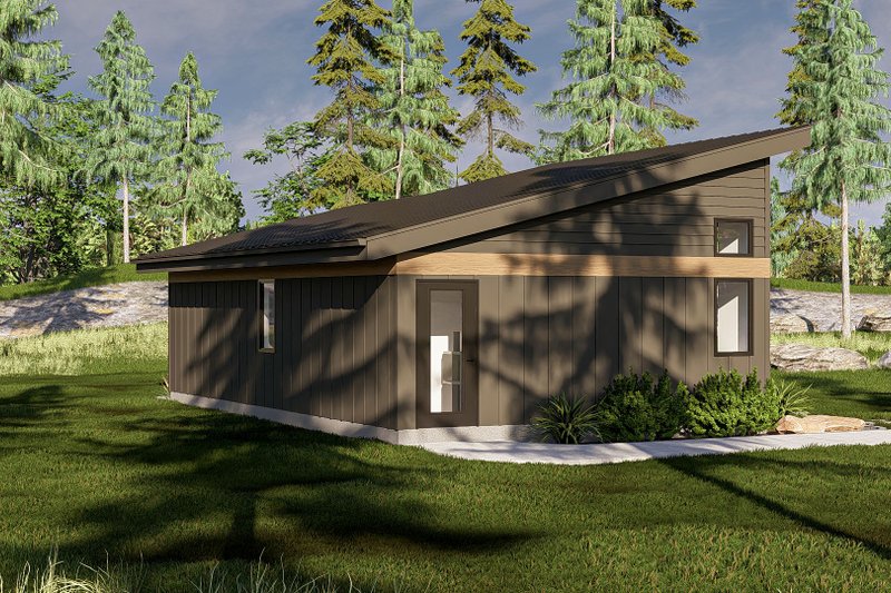 Architectural House Design - Exterior - Other Elevation 1 for Modern House Plan #455-374 - 1 bed, 1 bath