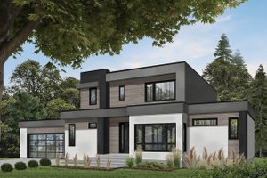 Modern Exterior - Front Elevation Plan #23-2310