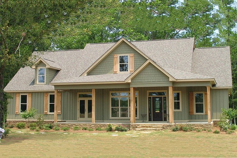 Home Plan - Country Exterior - Front Elevation Plan #63-271