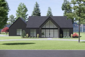 Ranch Exterior - Front Elevation Plan #1096-112