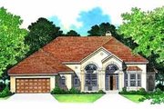 Mediterranean Style House Plan - 3 Beds 2.5 Baths 2520 Sq/Ft Plan #72-388 